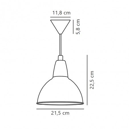 Lámpara de techo Trude