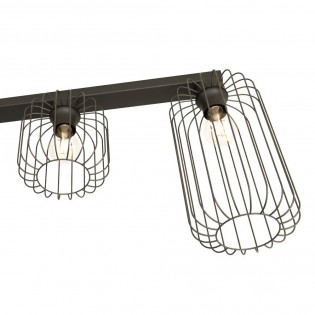 Ceiling track light Coberti Black (3 lights)