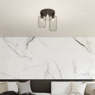 Flush light Coberti Black (3 lights)