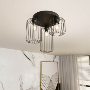 Flush light Coberti Black (3 lights)