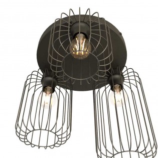Flush light Coberti Black (3 lights)