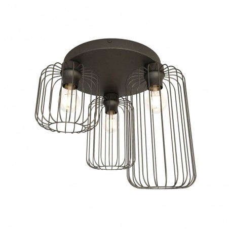 Flush light Coberti Black (3 lights)
