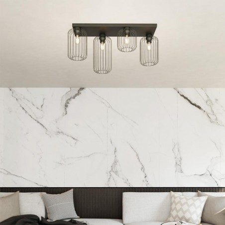 Flush light Coberti Negro (4 lights)