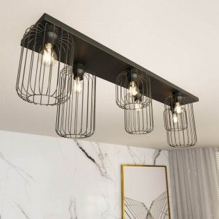 Flush light Coberti Black (6 lights)