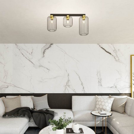 Ceiling track light Coberti Gold (3 lights)