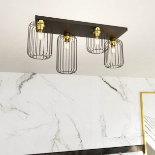 Flush light Coberti Gold (4 lights)