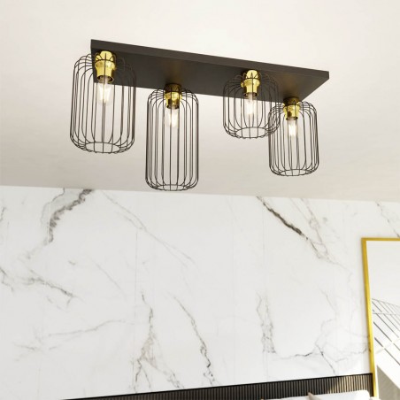 Flush light Coberti Gold (4 lights)
