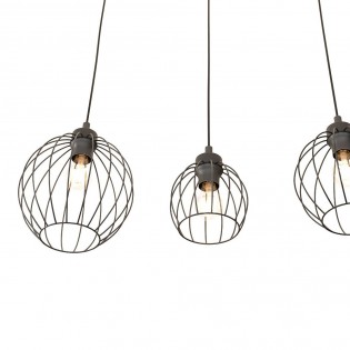 Ceiling lamp Fersan Black (3 lights)