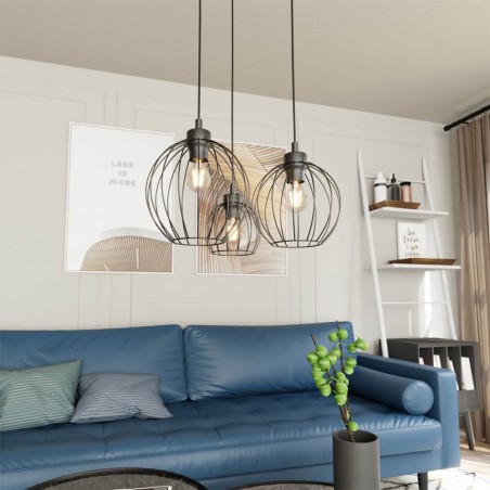 Ceiling lamp Fersan Black II (3 lights)