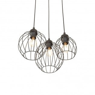 Ceiling lamp Fersan Black II (3 lights)