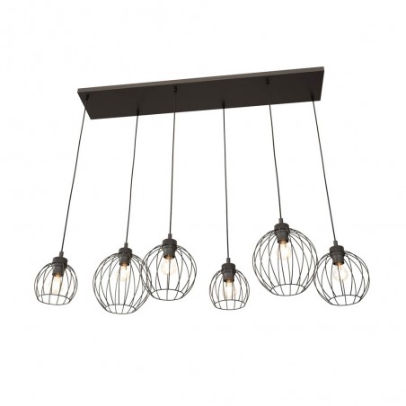 Ceiling lamp Fersan Black (6 lights)