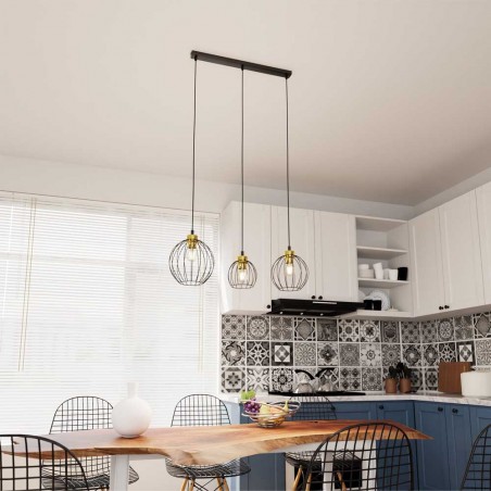 Ceiling lamp Fersan Gold (3 lights)