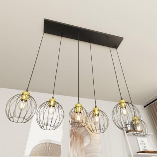 Ceiling lamp Fersan Gold (6 lights)
