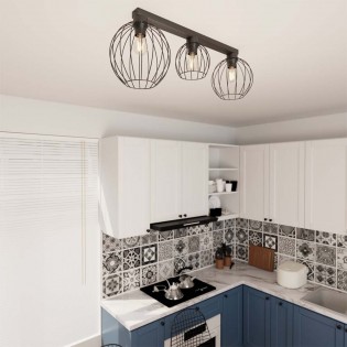 Ceiling track light Indo Black (3 lights)