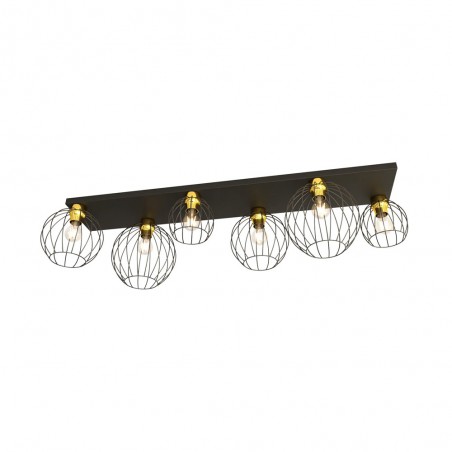 Plafón de techo Indo Oro (6 luces)