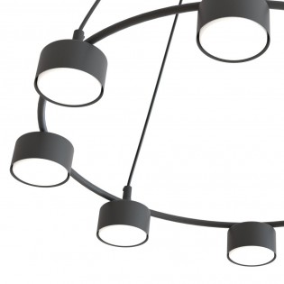 Ceiling lamp Discover Black (8 lights)