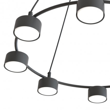 Ceiling lamp Discover Black (8 lights)