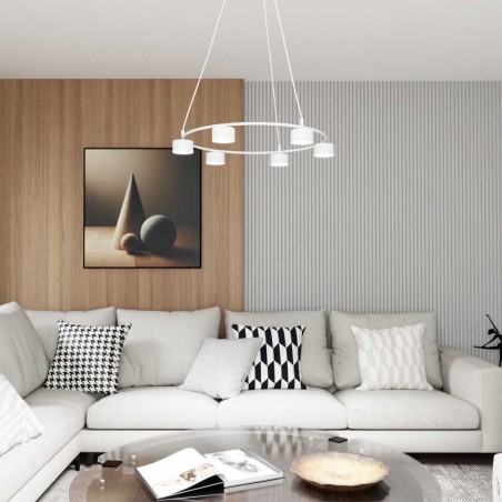 Ceiling lamp Discover White (6 lights)