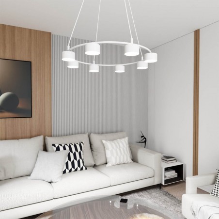 Ceiling lamp Discover White (8 lights)