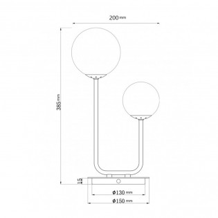 Table lamp Cosmica (2 lights)