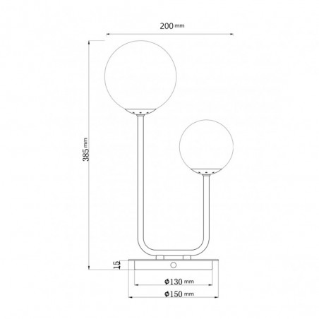 Table lamp Cosmica (2 lights)