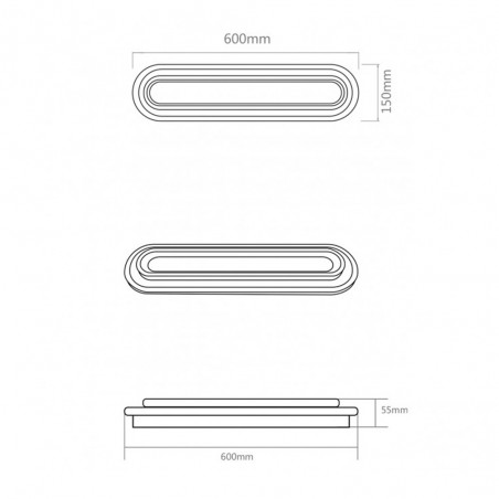 Plafón de techo LED Link (32W)