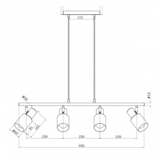 Pendant lamp Maena (4 lights)