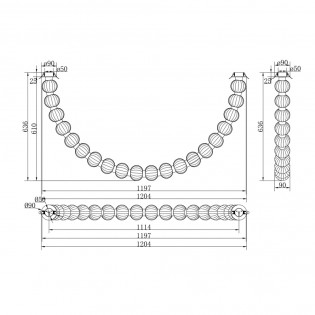 LED Pendant Lamp Amulet (36W)