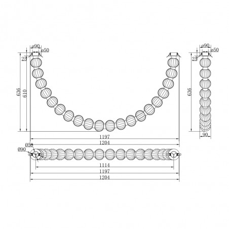 LED Pendant Lamp Amulet (36W)