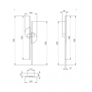 LED Wall Lamp Skyline (23W)