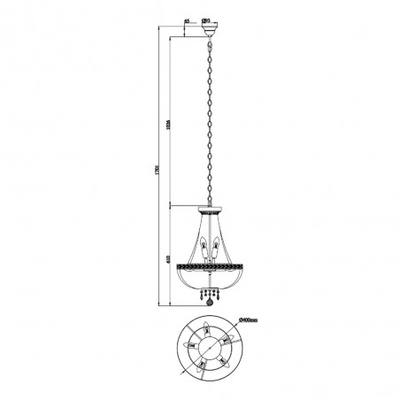 Crystal Chandelier Bella