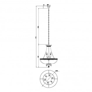 Crystal Chandelier Bella
