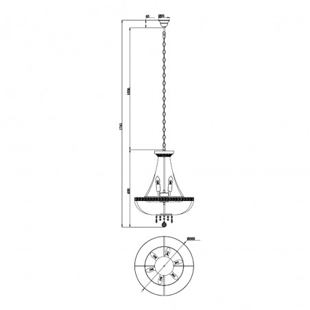 Crystal Chandelier Bella