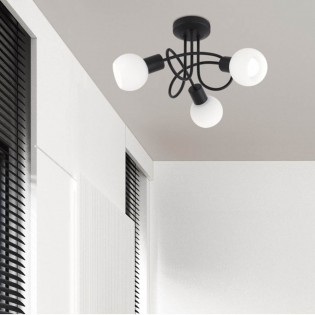 Plafón de techo Opal (3 luces)
