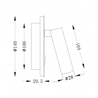 LED Wall Lamp Los 176 (9W)