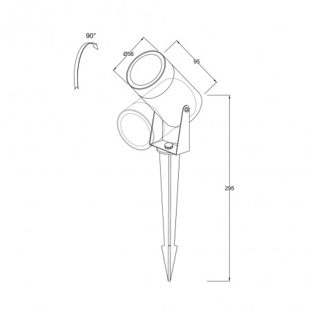Spotlight with picket Scope