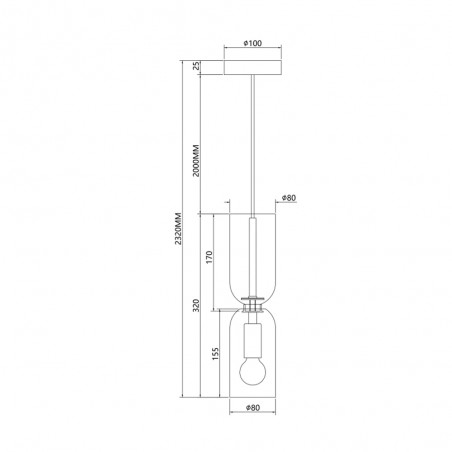 Lámpara colgante Memory