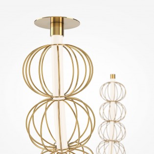 Aplique de pared LED Golden Cage (117W)