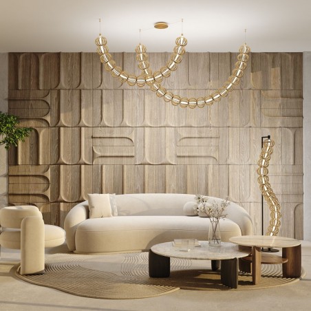 LED Pendant Lamp Golden Cage (107W)