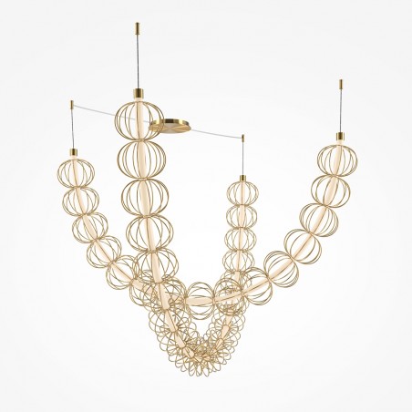 LED Pendant Lamp Golden Cage (107W)