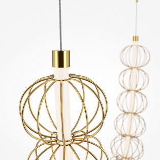 LED Pendant Lamp Golden Cage (107W)