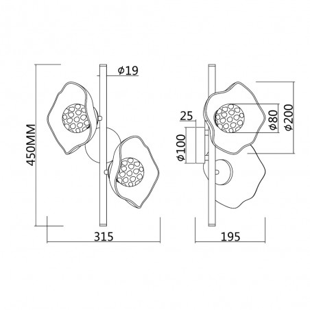 Wall Lamp Miracle (2 lights)