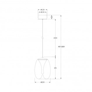 Lámpara colgante LED Splash (7W)
