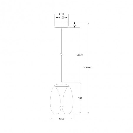 Lámpara colgante LED Splash (7W)