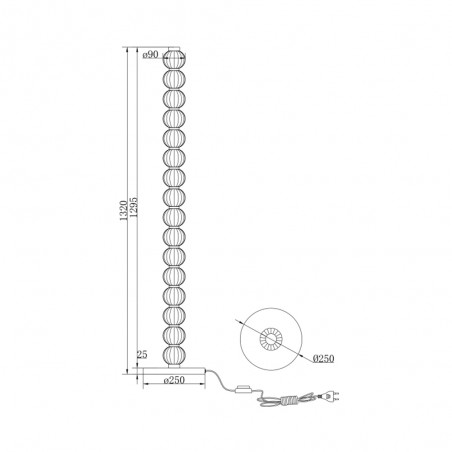 LED Floor Lamp Amulet (33W)