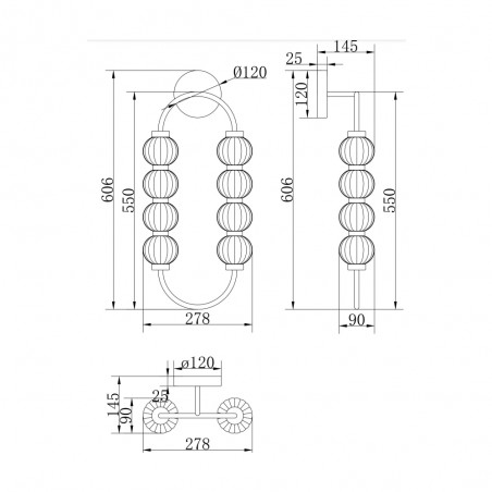 LED Wall Lamp Amulet (16W)