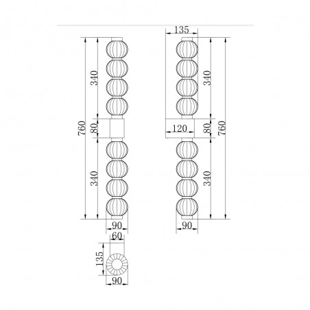 LED Wall Lamp Amulet (19W)