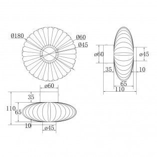 Aplique de pared LED Amulet