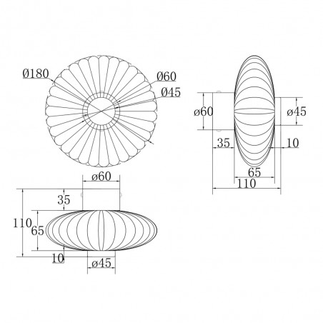 Aplique de pared LED Amulet