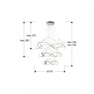 Molly Smart LED-Deckenleuchte (138W)